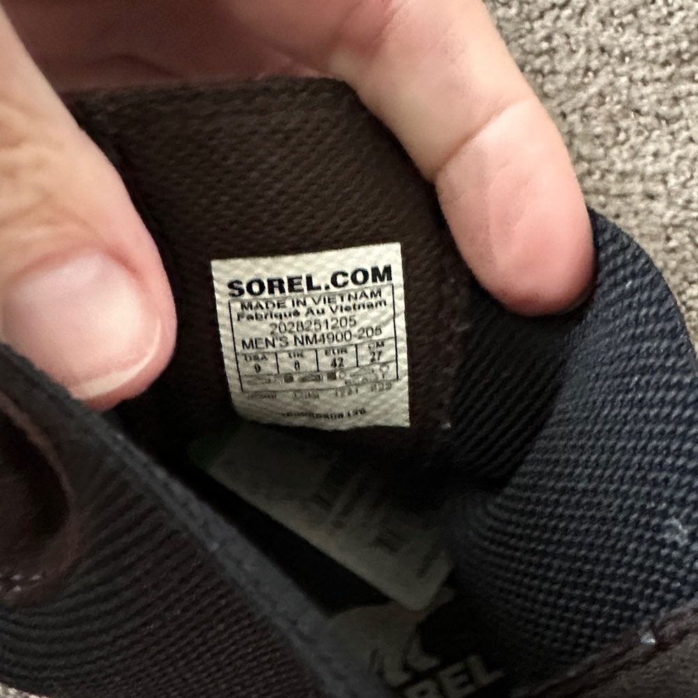 Sorel Men's Dark Brown Suede Boots - Picture 5 of 7
